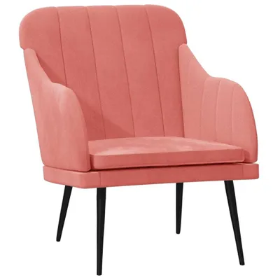 Obrázok produktu pre vidaXL kreslo ružové 63x76x80 cm zamat