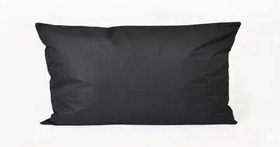 Produktbild von Outdoor Lounge Kissen 30x50cm Dekokissen inkl. Füllung Wasserfest Lotus Effekt, Farbe:Schwarz