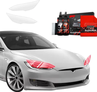 Produktbild von 2in1 Schutzfolie Grizz Protector für Scheinwerfer - Tesla Model S (2023-2025)