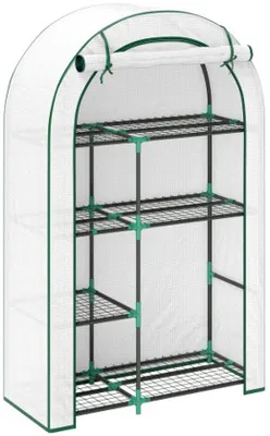 Produktbild von Winterbeständige Balkonkas, 100 x 45 x 160 cm, staalfolie, weiß.