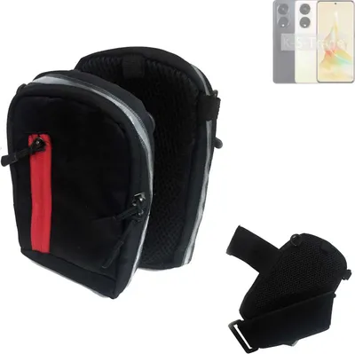 Produktbild von K-S-Trade Outdoor Gürteltasche Holster Umhängetasche kompatibel mit Oppo Reno8 T schwarz Handy Tasche Case travelbag Schutz Hülle Handy Hülle