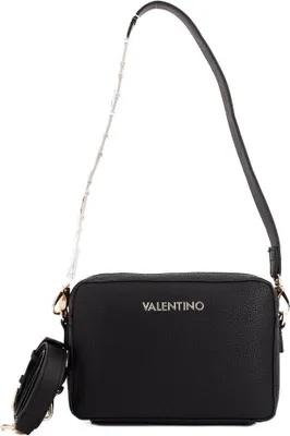 A black Valentino Bags handbag is shown against a white background.