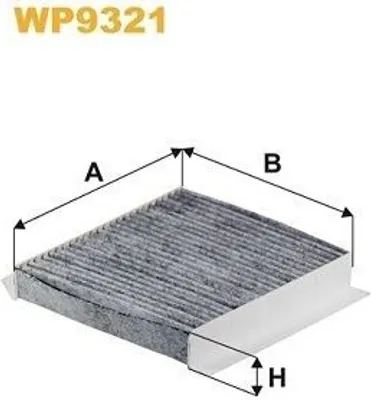 Produktbild von WIX FILTERS WP9321 Innenraumfilter Pollenfilter für SUZUKI SWIFT IV (FZ, NZ) Aktivkohle
