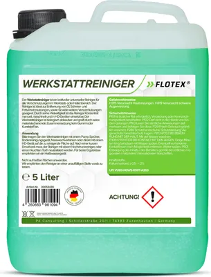 Produktbild von Flotex Werkstattreiniger Konzentrat, 5L Universalreiniger für Werkstatt