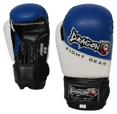 Produktbild von Boxhandschuhe Kinder - Junior Boxhandschuhe für Jungen & Mädchen (3-12 Jahre) - Ideal für Boxsack, Muay Thai, Kickboxen & MMA - 4oz 6oz 8oz (Blau, 8 Oz)
