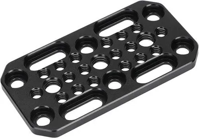 Productafbeelding van Multifunctionele aluminiumlegering plaat voor camera's - Bevestigingspunten van 1/4 inch en 3/8 inch - Lichtgewicht en robuust - Camera bevestigingsplaat