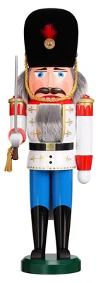 Produktbild von Däne weiß (39cm) Nussknacker von Seiffener Volkskunst