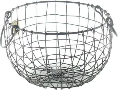 Produktbild von Esschert Design Bauchiger Drahtkorb Braun Ø 25 cm