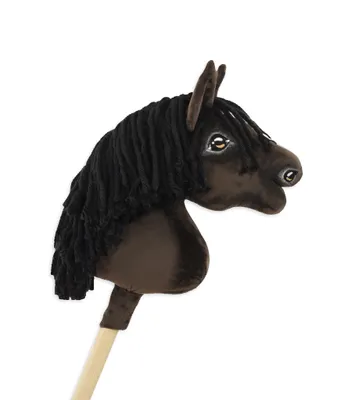 Obrázok produktu pre Hobby Horse Premium malý palicový kôň - tmavý hnedák A4