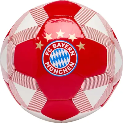 Produktbild von FC Bayern München Mini-Fußball Rot/Weiß Größe 1 aus TPU mit Butyl-Blase