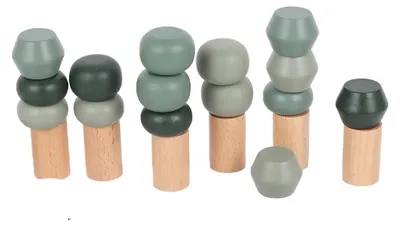 Produktbild von Atan Holz-Stapelbaum - buntes Spielzeug für Kinder