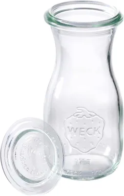 Productafbeelding van Set van 6 wakflessen met deksel, 150 ml, Ø 5,5 cm, H: 11,5 cm