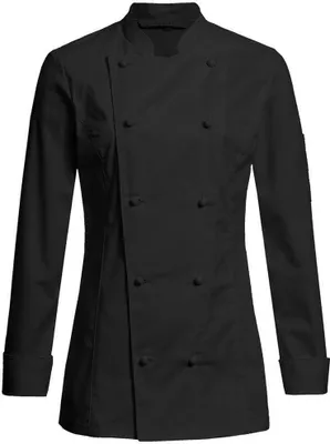 Produktbild von Greiff GASTRO MODA Damen Premium-Kochjacke Regular Fit Schwarz 3XL