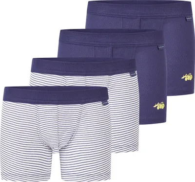 Produktbild von Schiesser 4er Pack Kids Boys Feinripp Baumwolle Retro Short / Pant Extra breiter Softbund, Herrlich komfortabler Beinausschnitt, Angenehm weiche Feinripp-Qualität