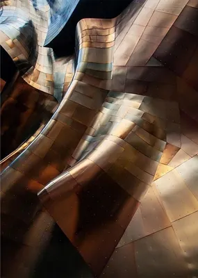 Produktbild von Kunstdruck auf Leinwand - Metallische Kontorsionen - Wanddeko, Canvas cm. 50x70