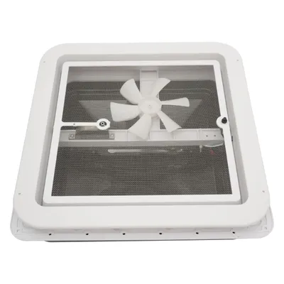 Obrázek produktu pro Ventilační okénko 42x42 cm čiré + těsnicí hmota Dekalin + šrouby pro karavan nebo obytný vůz