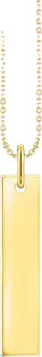Produktbild von THOMAS SABO Kette mit Column-Tag-Anhänger Silber gelbvergold