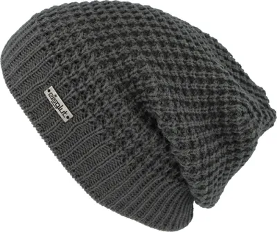 Eisglut Strickmütze Long-Beanie Blazeo in grau