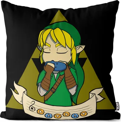 Produktbild von VOID Song of Time Kissenbezug Kissenhülle Polyester wasserfest Outdoor Indoor link hyrule ocarina