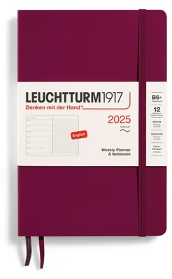 Produktbild von LEUCHTTURM1917 370654 Wochenkalender & Notizbuch Paperback (B6+) 2025, Softcover