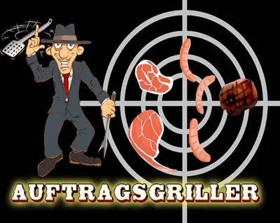 Produktbild von vianmo Holzschild 30x40 cm Essen Auftragsgriller Fleisch