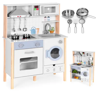 Immagine prodotto di Cucina giocattolo per bambini con luci LED, forno, lavatrice e accessori da cucina. Marca: ECOTOYS