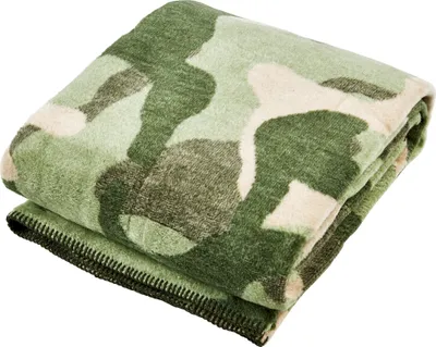 Produktbild von done.® Wohndecke Camouflage mit Ziernaht 150x200cm, 60% Baumwolle 40% Polyacryl, 450gr/m², Farbauswahl: Khaki