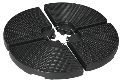Produktbild von Outsunny 4-tlg. Sonnenschirmgewicht Schirmgewicht für Ampelschirm, HDPE, Schwarz