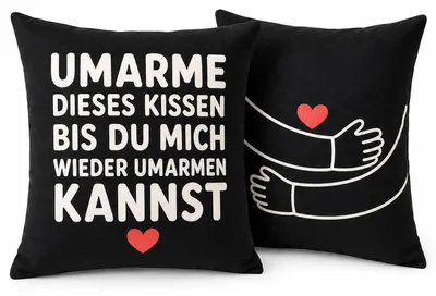 Kissenbezug Lieblingsmensch Geschenk, 1 Stück, 9 x 9 cm