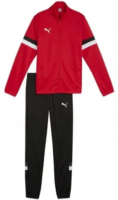 Produktbild von Puma - "Team Rise" Trainingsanzug für Kinder PP5885 (146-152) (Schwarz/Rot)