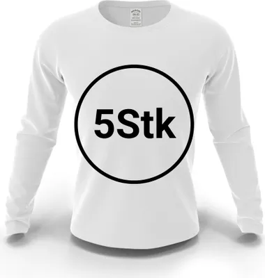 Produktbild von RODOPI Langarmshirt Runner Longsleeve für Damen und Herren Gr.XL T-Shirt Weiß Arbeitspullover Rundhals 100% Baumwolle