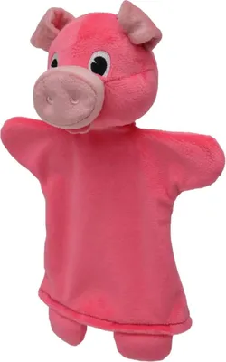 Image de Marionnette cochon 26 cm, avec son et pattes