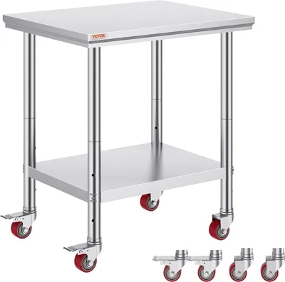 Zdjęcie produktu dla Stół roboczy nierdzewny blat gastronomiczny 60x76 cm