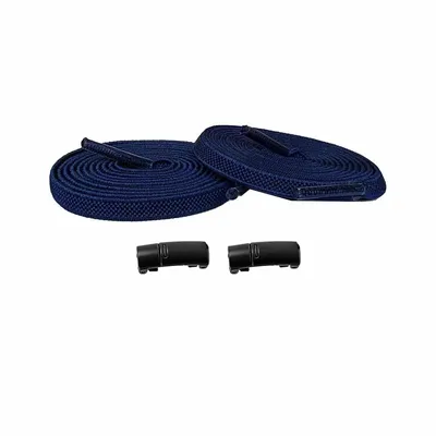 Produktbild von Elastische Schnürsenkel mit Magneten - Schnürsenkel: Blau Navy | Magnete: Schwarz