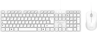 Produktbild von MediaRange kabelgeb. Tastatur/Maus Set, QWERTZ, Sym,1.5m,sw