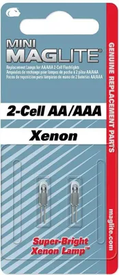 Image de Ampoule de rechange Mag-Lite au xénon pour Mini-Mag AAA+AA (lot de 2)