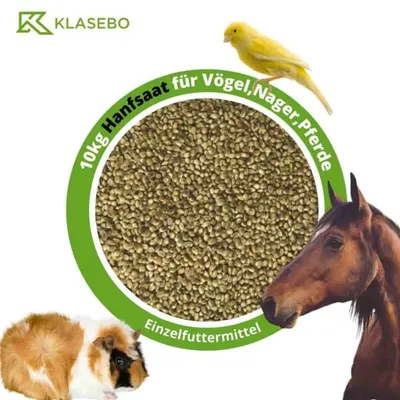 Produktbild von Hanfsaat 10kg für Vögel, Nager und Pferde