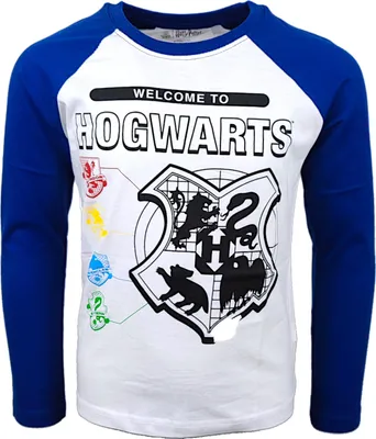 Produktbild von Langarmshirt Harry Potter Hogwarts Weiß 158 cm
