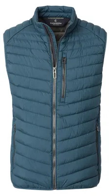 Produktbild von CASAMODA Herren Outdoor-Steppweste Stehkragen Zipper Blau 5XL
