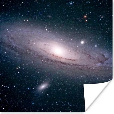 Produktbild von MuchoWow® Poster Die Milchstraße am Sternenhimmel 30x30 cm - Wandposter - Printing