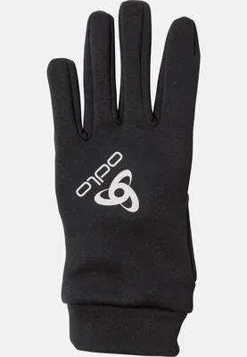 Productafbeelding van Stretchfleece binnenhandschoenen, uni - Odlo, kleur: 15000 zwart, maat: XL