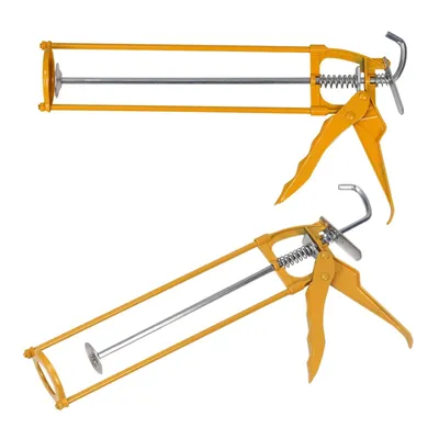 Produktbild von 2x Kartuschenpresse Skelettpistole für Kartuschen aus Metall Handpresse für Acryl Silikon und Dichtstoffe