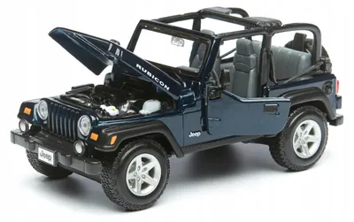 Produktbild von Maisto Jeep Wrangler Rubicon Modellauto 1:27 Blau