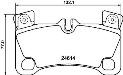 Produktbild von HELLA Bremsbeläge Satz Hinten Bremsklötze für VW Touareg (7LA, 7L6, 7L7) 8DB 355 014-631