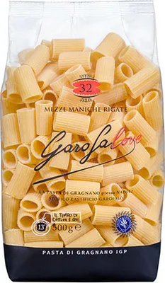 Obrázek produktu pro Garofalo Mezze Maniche Rigate n.32 500 g italské trubičkové těstoviny