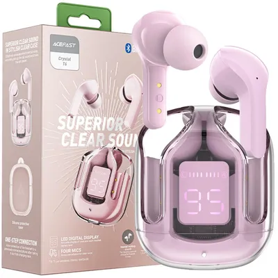 Produktbild von Acefast In-Ear Kopfhörer Tws Bluetooth Rosa (T6 Rosa Lotus)