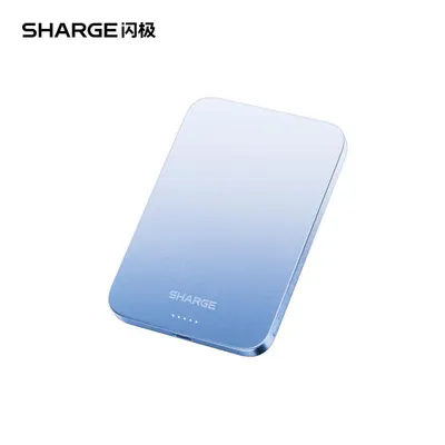 Produktbild von SHARGE AeroMag 10K 10000mAh MagSafe PD 20W Blauer Magnetischer Powerbank USB-C Qi2
