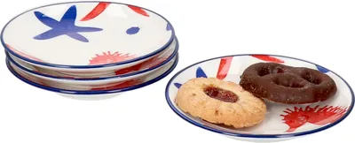 Zdjęcie produktu dla zestaw 4 miseczek Seaside płaskich Ø 10 cm rozgwiazda miska na przekąski deser Ritzenhoff