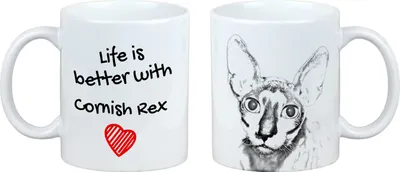 Image de Cornish Rex - Tasse avec chat, tasse avec image, cadeau personnalisé de la marque Art-Dog