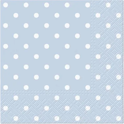 Obrázok produktu pre Vreckovka PAW Blue Dots, 25 cm x 25 cm, 20 kusov